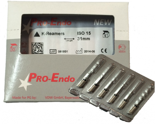 VDW Pro-Endo K-Reamers 25 мм № 10 (6 шт.)