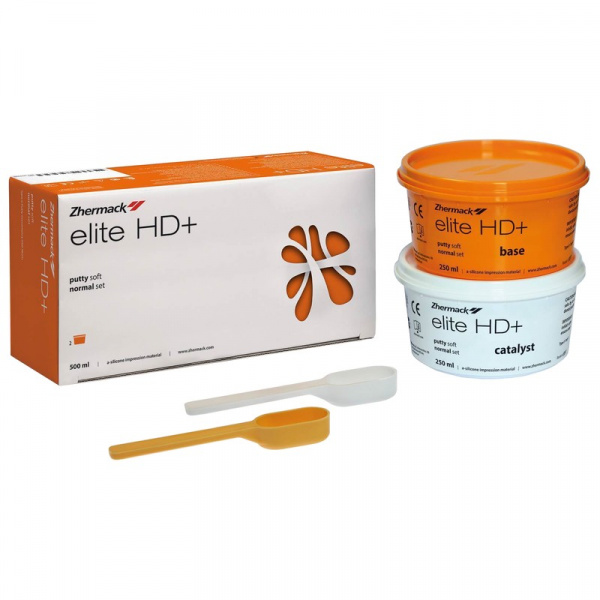 Zhermack elite HD+ база Putty Soft Normal Setting (2 * 250 мл)