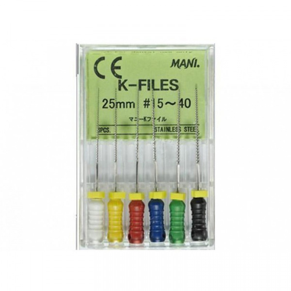 Mani K-Files 25 мм № 40 (6 шт.)