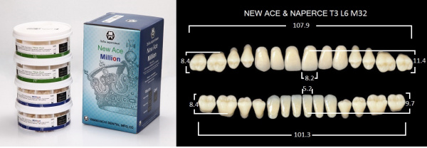 Yamahachi New Ace / Million 20 полных гарнитуров в бобине -  A3 T3/L6/M32