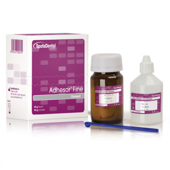 SpofaDental Adhesor Fine - цемент (порошок 80 г + жидкость 55 мл)