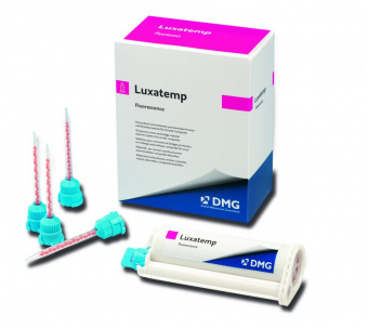 DMG Luxatemp Fluorescence A3 - пластмасса для временных коронок и мостов (1 картр. * 76 г)