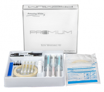 Amazing White Professional Premium 38% набор для быстрого офисного отбеливания на 4 персоны