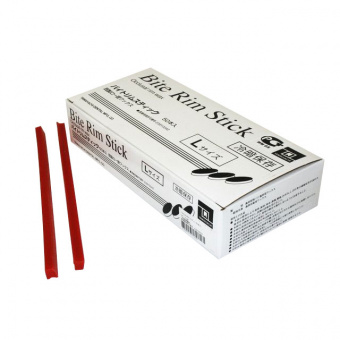 Yamahachi Bite Rim Stick - прикусные валики для прикуса на восковой модели, L, 250*12мм, 50 прутков