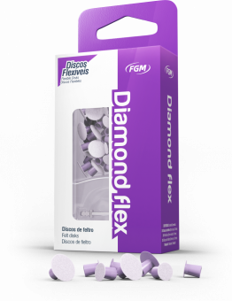 FGM Diamond Flex 8/12 мм - фетровые диски для полировки реставраций (24 шт + 1 мандрель)FGM Diamond 