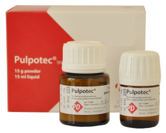 PD Pulpotec - для лечения витальных моляров методом пульпотомии(15 г + 15 мл)